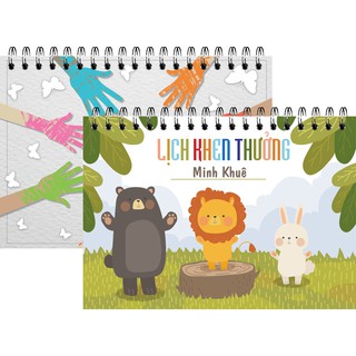 LỊCH KHEN THƯỞNG 15 x 21 kèm sticker khen thưởng