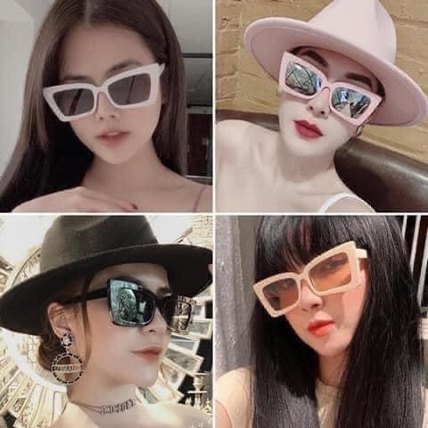 [Mã FAMAYFA giảm 10K đơn 50K] Kính Mắt Mèo vuông Nữ đi biển, đi nắng chống tia UV bảo quản mắt khỏi bụi