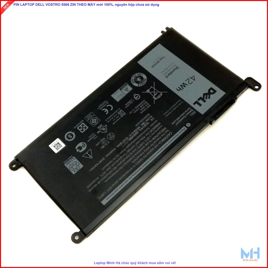 Pin laptop Dell Vostro 5468 5568 P62F P62F001 P75G P75G001d Hàng Zin theo máy