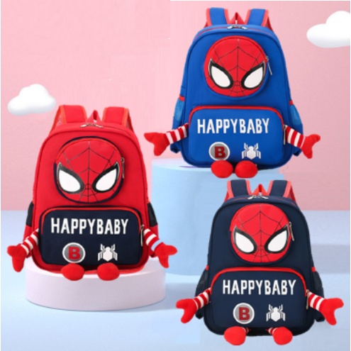 Balo cho bé trai đi học mẫu giáo mầm non hình Spider Man siêu nhân nhện, Paw Patrol chó cứu hộ