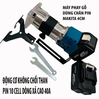 Máy Phay Gỗ VOTO Máy Soi gỗ Cầm Tay Dùng Chân Pin Makita 6 Cấp Độ không chổi than VOTO