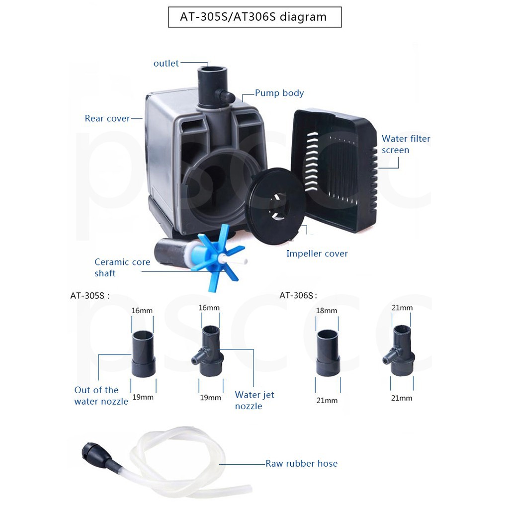 Sale Xả kho giá sốc -  máy bơm nước mini,Máy bơm nước cho bể cá Atman AT306 - uy tin 1 đổi 1 . .