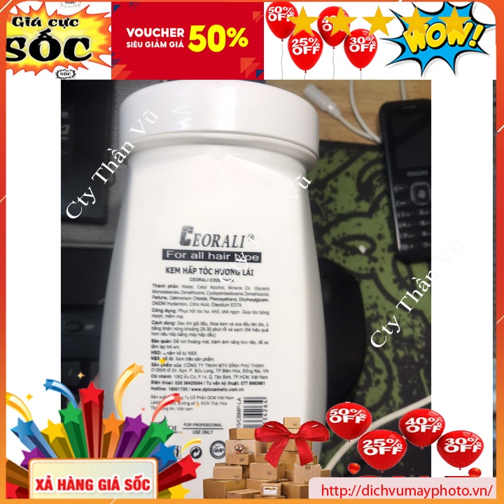 Kem Hấp Tóc Hương Lài CEORALI Phục Hồi Tóc Hư Tổn Chẻ Ngọn