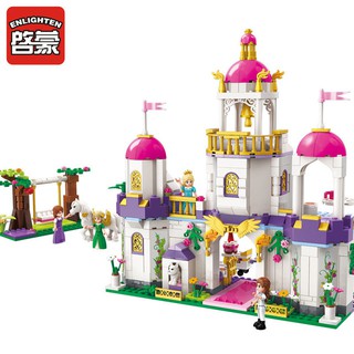 (Tặng 2 xếp hình gỗ 20k) Xếp hình Enlighten 587pcs- Lâu đài công chúa 2610