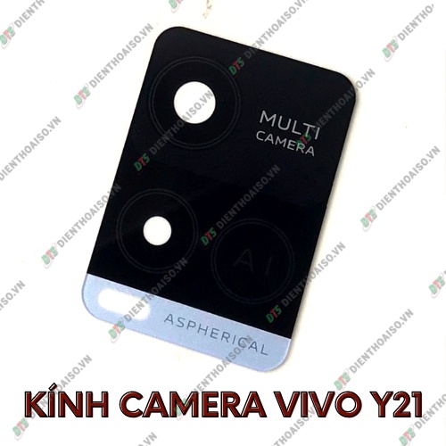 Mặt kính camera vivo y21 có sẵn keo dán