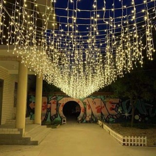 Đèn nháy rèm trang trí ngoài trời 5,5 mét x0.6 trang trí, đèn trang trí chống nước 5,5m x0.6 [ KHÔNG CHỚP ]