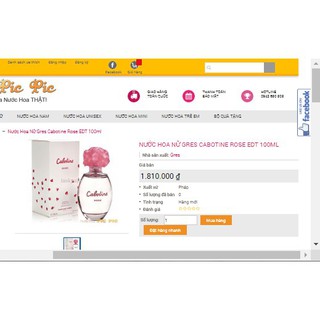 Nước hoa Cabotine Rose Gres 100ml