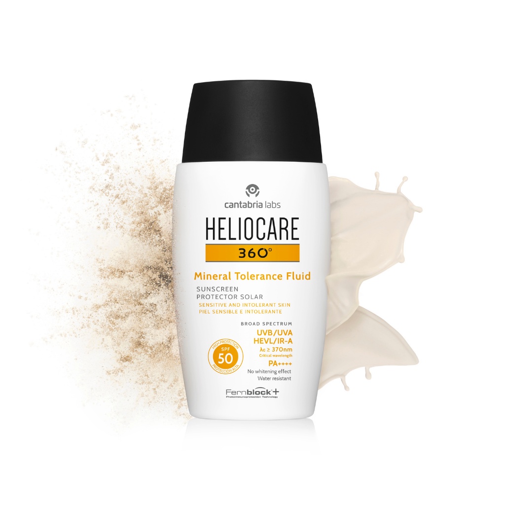 Kem Chống Nắng Heliocare 360 ( Mineral Tolerance Fluid SPF 50+ Và Water Gel SPF 50+)