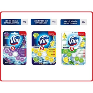 Viên Vệ Sinh Bồn Cầu Vim 55g ( Vàng-Tím-Xanh )