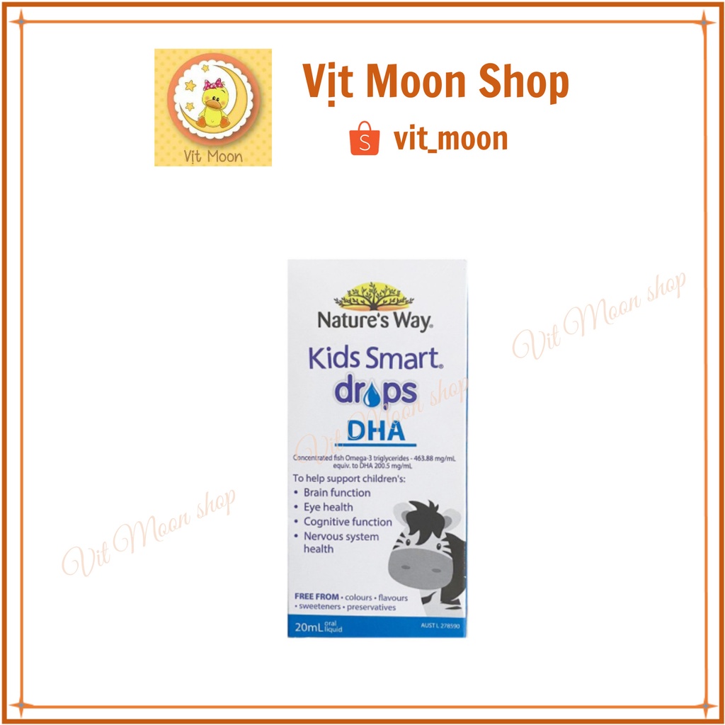 KIDS SMART NATURE’S WAY ÚC 20ML và DHA-PROBIOTIC DẠNG NHỎ GIỌT