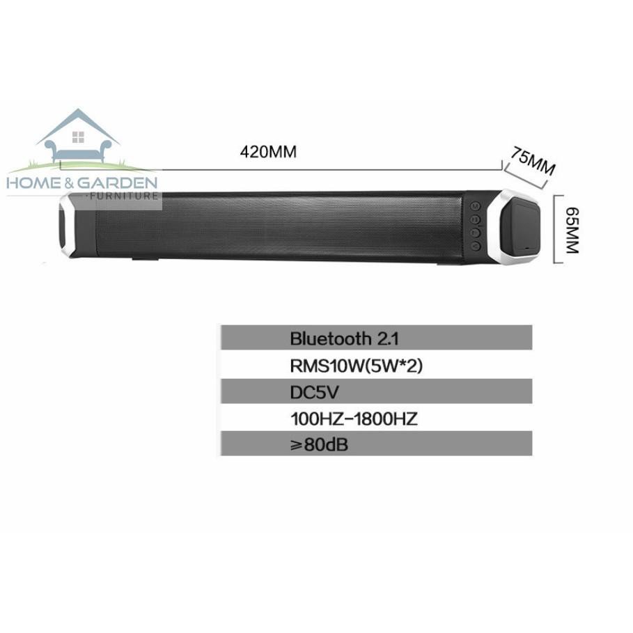 Loa thanh soundbar bluetooth âm thanh nổi 3D 1800mAh RMS10W Home and Garden ... Hàng đỉnh nghe rất đã !!!