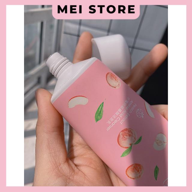 Sữa Rửa Mặt Đào Bioaqua Peach Exract Amino Acid Cleanser Giúp Da Sạch Sâu, Trắng Sáng, Thu Nhỏ Lỗ Chân Lông 100gr