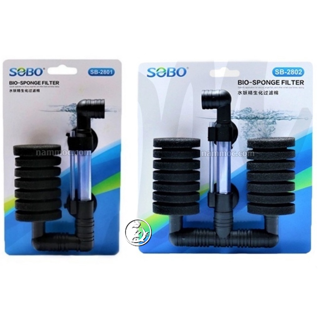 Lọc Bio Mini SOBO SB-2801 (đơn) |  SB-2802 (đôi) | Lọc Bio SOBO Cho Bể Tép Cảnh - Cá Cảnh - Bể Thuỷ Sinh