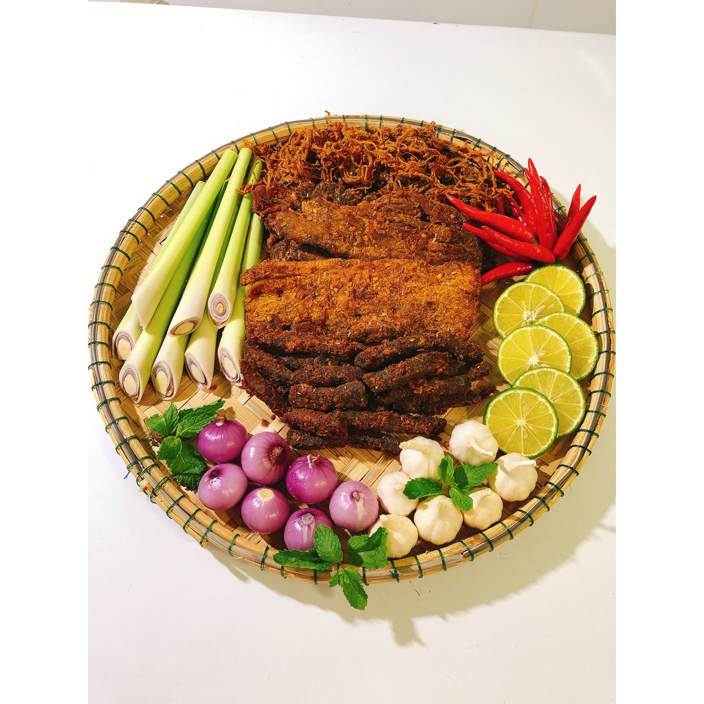 Bò Khô Sợi 500g Bò khô xé sợi Đặc Sản Tây Nguyên Chị Ba Gia Lai