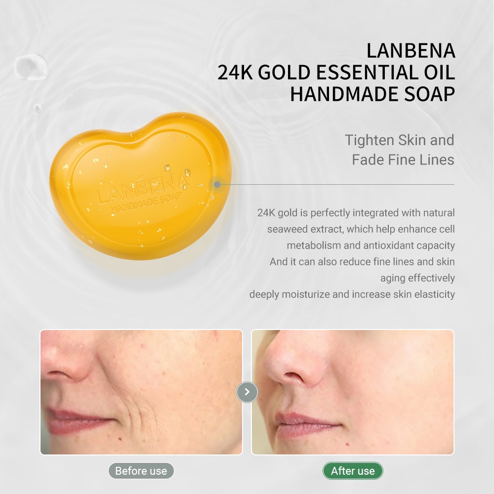 Xà phòng thủ công Lanbena chăm sóc da nuôi dưỡng làm sạch sâu chống nếp nhăn 100g