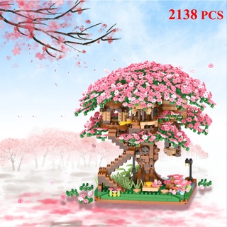 [2138 CT - Hộp Giấy] BỘ ĐỒ CHƠI XẾP HÌNH  Cây Mai, Cây Hoa Anh Đào , Lắp Ráp Cây Cảnh - Siêu Dễ Thương