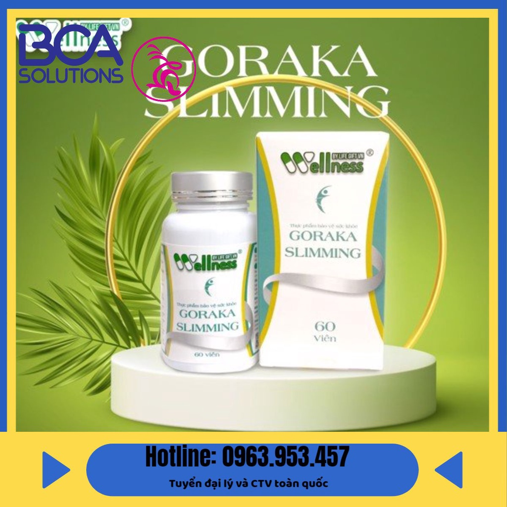 Viên uống hỗ trợ giảm béo, giảm cân wellness Goraka Slimming