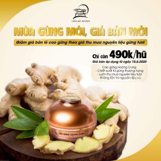 CAO GỪNG HOÀNG CUNG ĐÁNH TAN MỠ BỤNG