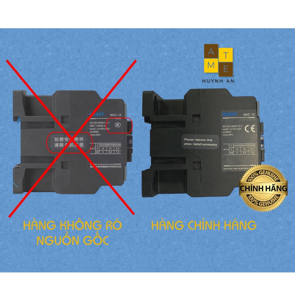 Khởi động từ NXC 40A - 85A - 225A, điện áp 220VAC, Hãng Chint ( Hàng chính hãng xuất khẩu)