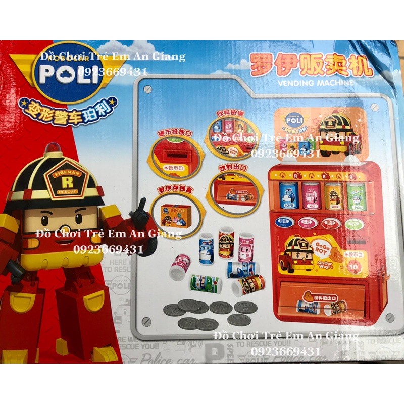 Máy bán nước tự động  Robocar  Poli - Đồ chơi trẻ em