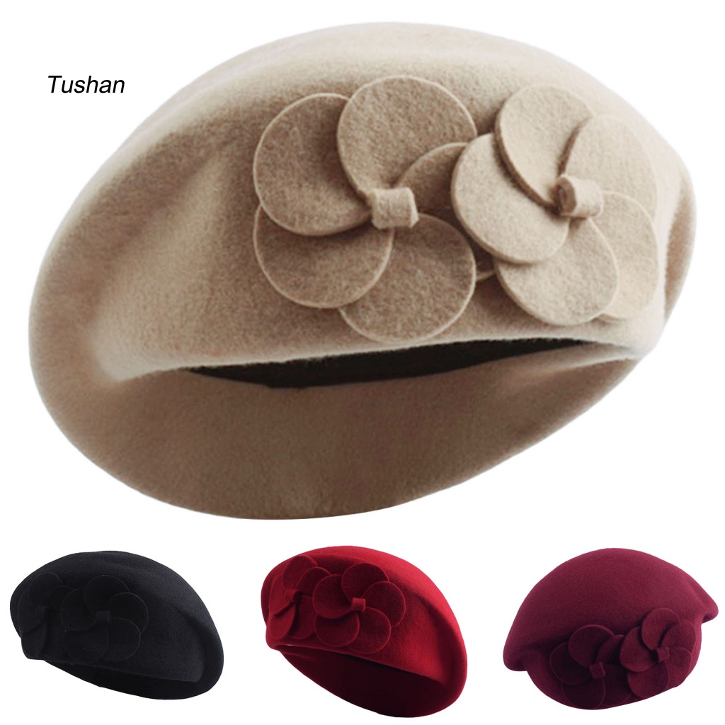 Mũ Beret Phong Cách Pháp Cổ Điển Thời Trang Thu Đông Cho Nữ