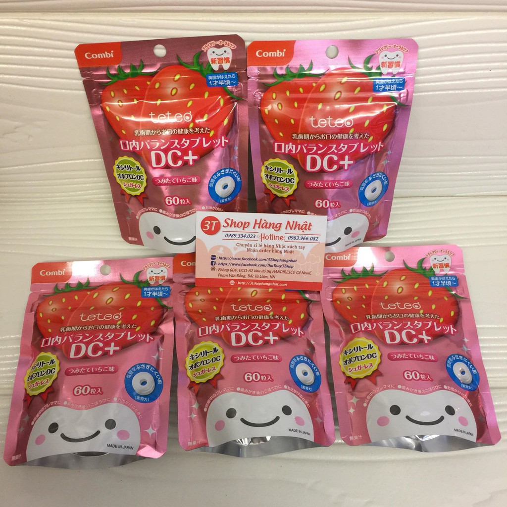 Kẹo chống sâu răng Combi teteo – Nhật Bản