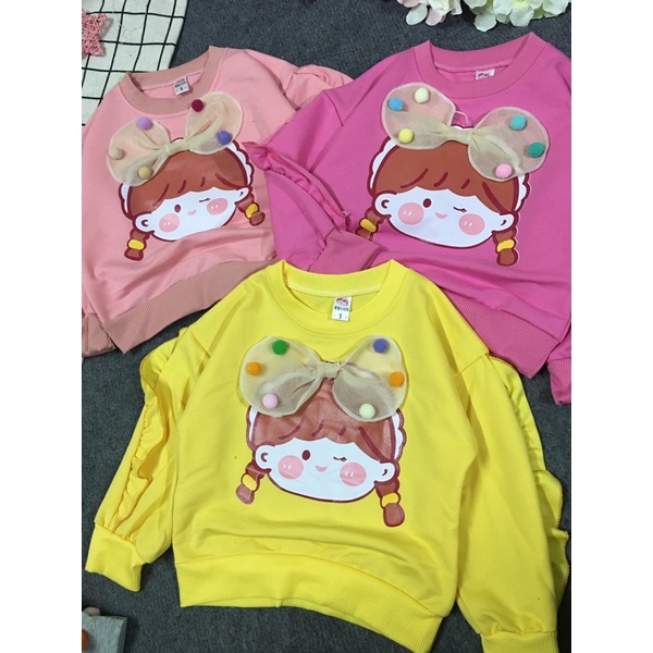 Bộ bé gái nơ xinh kute cho bé gái - BBGN