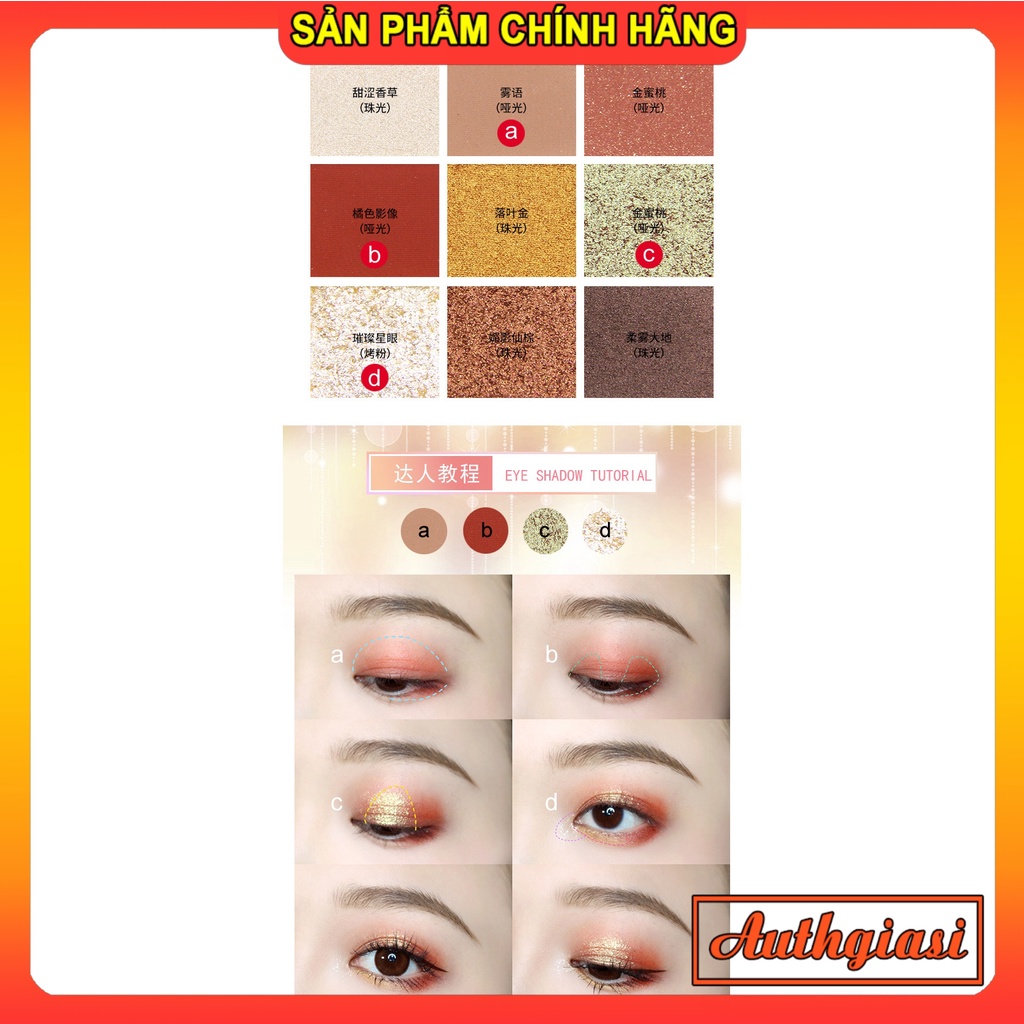 Bảng phấn mắt Novo Create Diamond Shine 9 ô vuông | BigBuy360 - bigbuy360.vn