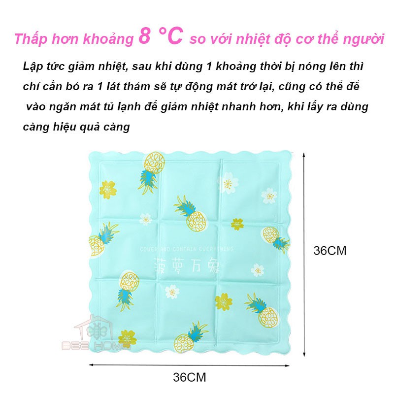 Đệm Nước Siêu Mát Đa Năng / Gối Nước Làm Mát Mùa Hè - Beehome - Đệm nước giảm nhiệt ngày hè ( Hàng cao cấp )