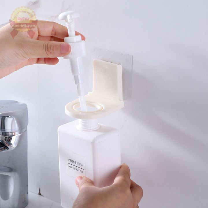 Móc treo dầu gội sữa tắm giá để chai lọ xà phòng nước rửa tay dán tường