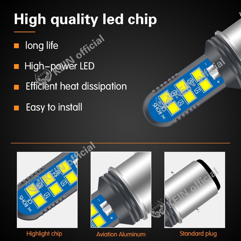 Đèn Pha H4 Led H6 BA20D P15D H6W 12V Ánh Sáng Trắng Cho Xe Máy
