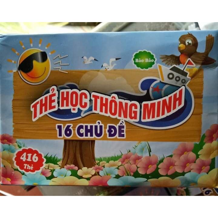 Bộ thẻ học thông minh 16 chủ đề 416 thẻ học thông minh cho bé