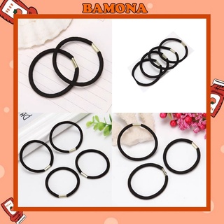 Cột tóc đen, dây buộc tóc đen trơn đơn giản SC18