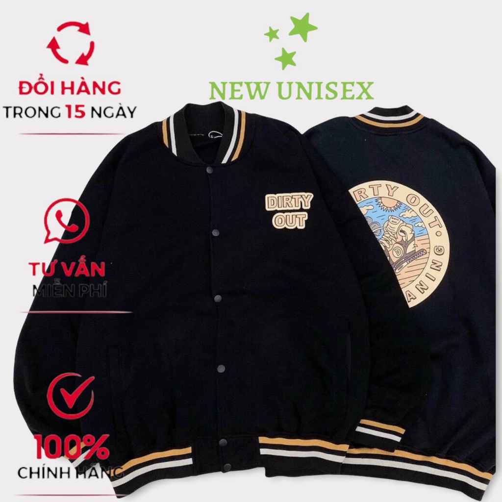 Áo khoác nỉ cardigan form unisex chất vải dày mịn dễ phối đồ In Họa Tiết 2 mặt Cực Hót TrendTP [NewUnisex]