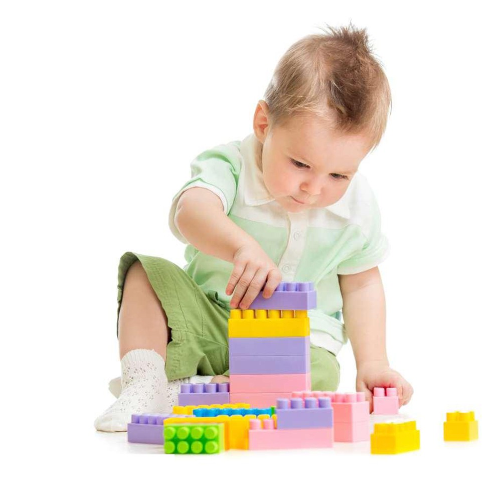 Set 144 khối đồ chơi bằng nhựa đầy tính giáo dục cho bé