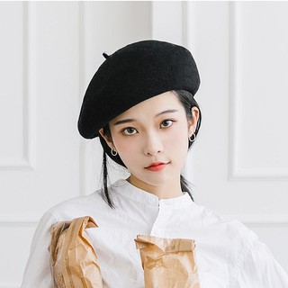 Mũ Nồi Màu Trơn Dễ Phối Đồ Thời Trang Thu Đông Cho Nữ