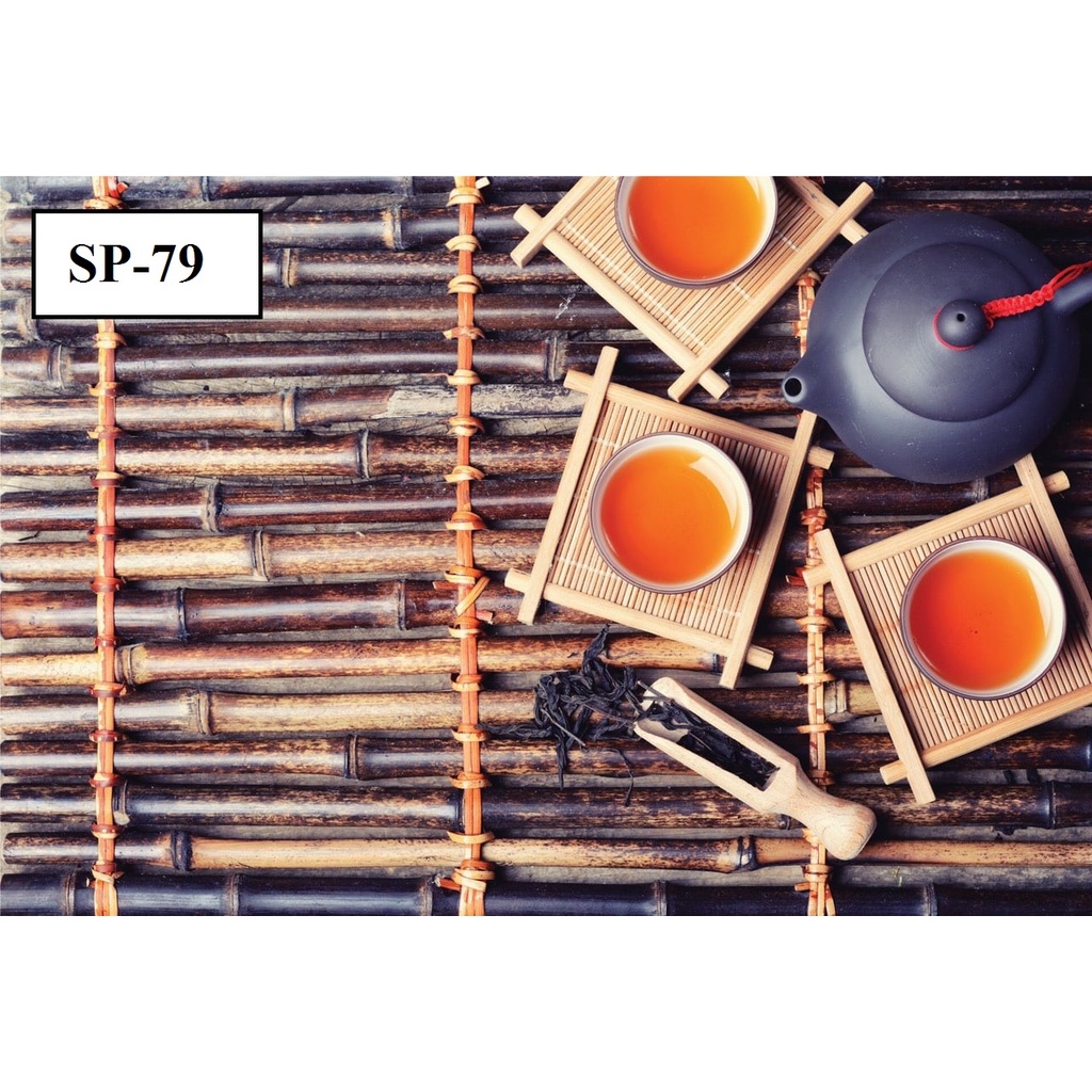 Phông Nền Chụp Ảnh Sản Phẩm Bánh Kẹo Trà Đạo Mỹ Phẩm Trà Xanh 5D