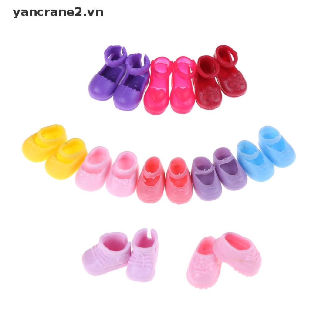 Bộ 5 Đôi Giày Thời Trang Cho Búp Bê Set 5 Đôi Giày Thời Trang Cho Búp Bê Set 5 Đôi Giày Thời Trang Cho Búp Bê