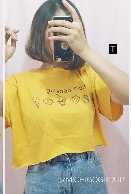Áo croptop Let's Cooking DTR0619