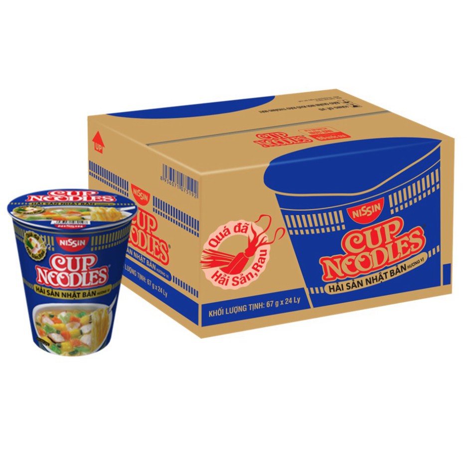 Thùng 24 Ly Mì Cup Noodles Nissin 67g/ly đến 74g/ly nhập khẩu Thái Lan - Chung Tay Chống Dịch | BigBuy360 - bigbuy360.vn