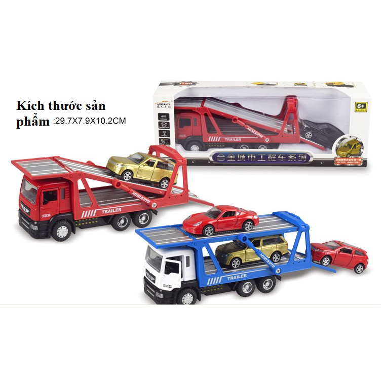 Xe cứu hộ, xe tải chở ô tô con tỉ lệ 1:50 mô hình đồ chơi cho trẻ em