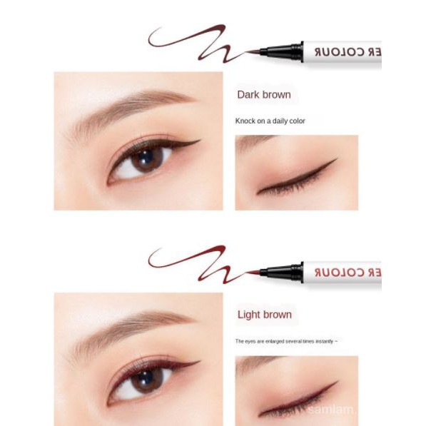 Bút kẻ mắt nước Kiss Beauty Eyeliner Colour nhiều màu, chống trôi nội địa Trung NPP Shoptido