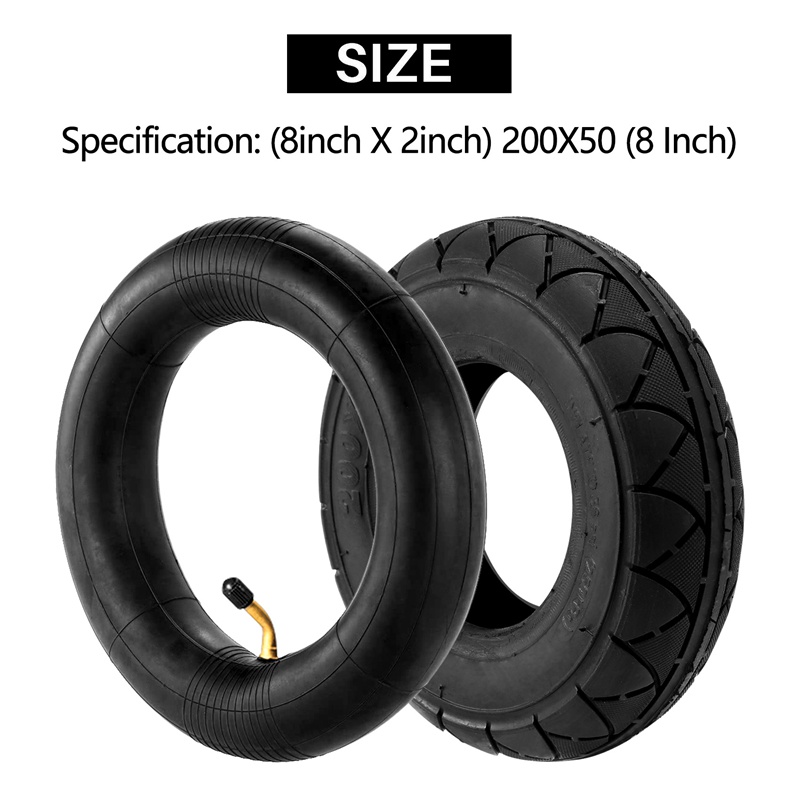 Bánh Xe Điện 8Inch x 2Inch 200X50 (8Inch) Chuyên Dụng Cho Xe Scooter Điện