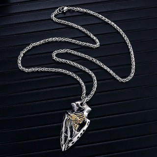 (Giao hàng trong ngày)Mặt dây giáo bằng thép không gỉ - Vòng cổ Amulet Ai Cập cổ đại của mắt Horus