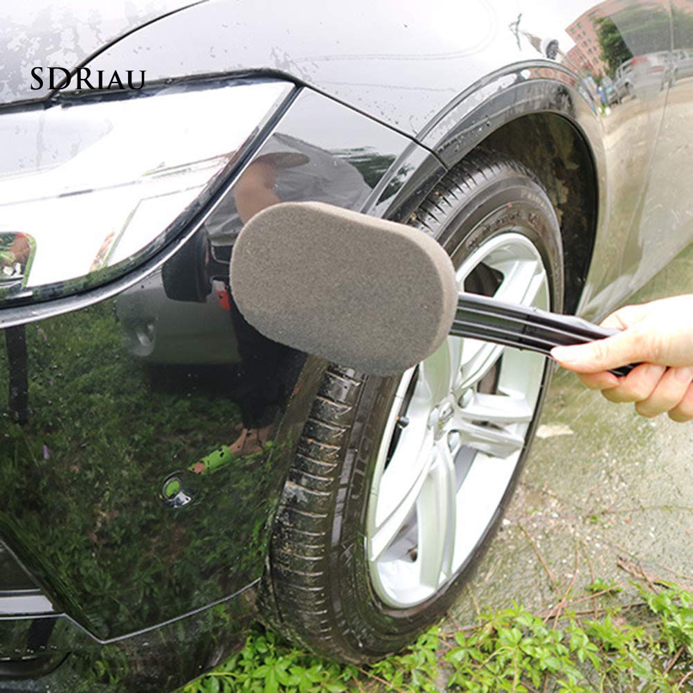 Cọ Đánh Bóng Bánh Xe Hơi Có Tay Cầm Dài Tiện Dụng