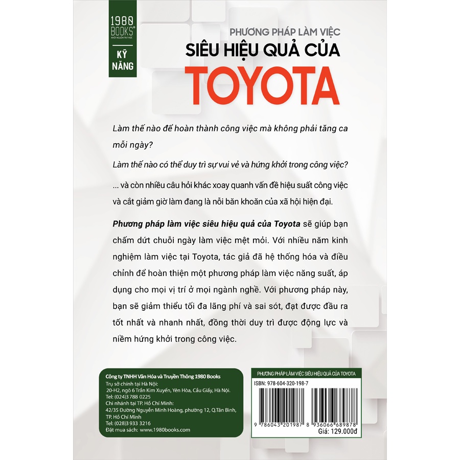 Sách - Phương Pháp Làm Việc Siêu Hiệu Quả Của Toyota