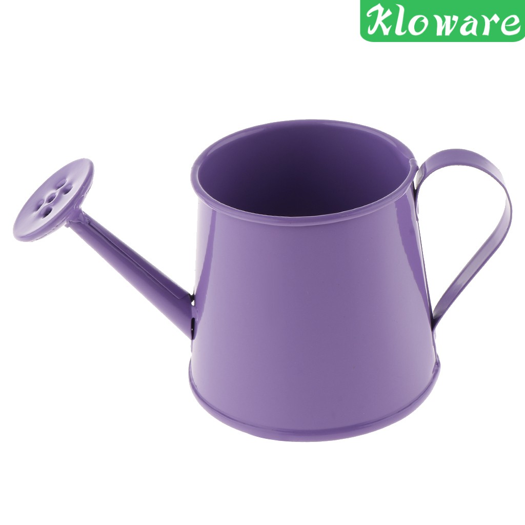 [Kloware] Chậu Hoa Mini Bằng Thiếc Màu Xanh Dương Phong Cách Mục Vụ