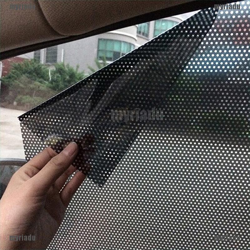 Set 2 tấm phim lưới dán cửa sổ chống gió chống nắng tránh tia uv cho xe hơi