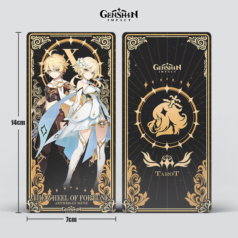 Hộp 22 Lá Bài Tarot 22 Lá Beelzebul Miko Kazuha SY2 Genshin Va Chạm Big Akana