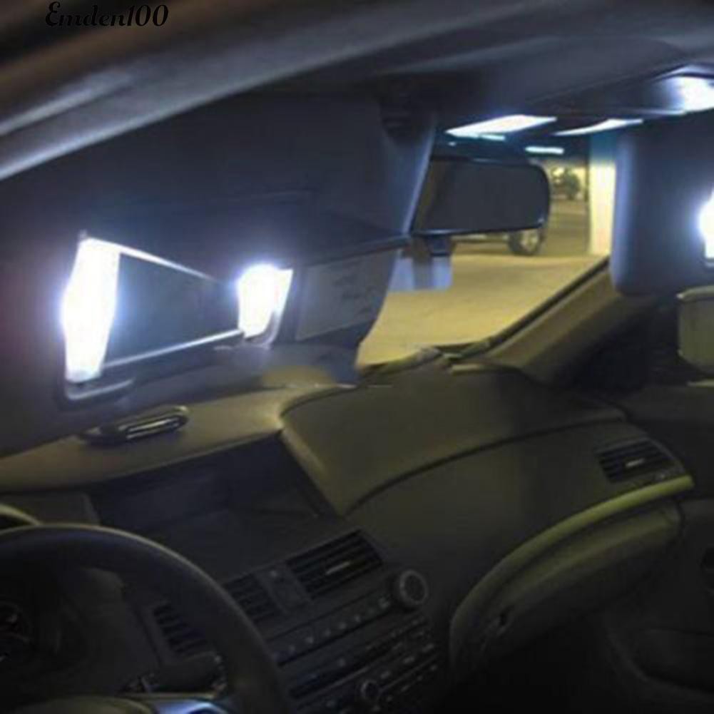 2 Bóng LED ánh sáng trắng có cầu chì cho xe hơi